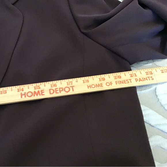 BEAUTIFUL BROWN PANT SUIT, 14 , fully lined both jacket and pants, very stylish - Picture 11 of 13